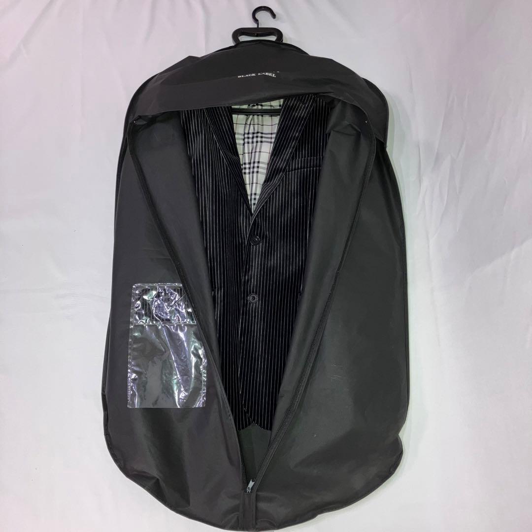 バーバリーブラックレーベル　ベロアジャケット　ブラック／グレー・ストライプ　M