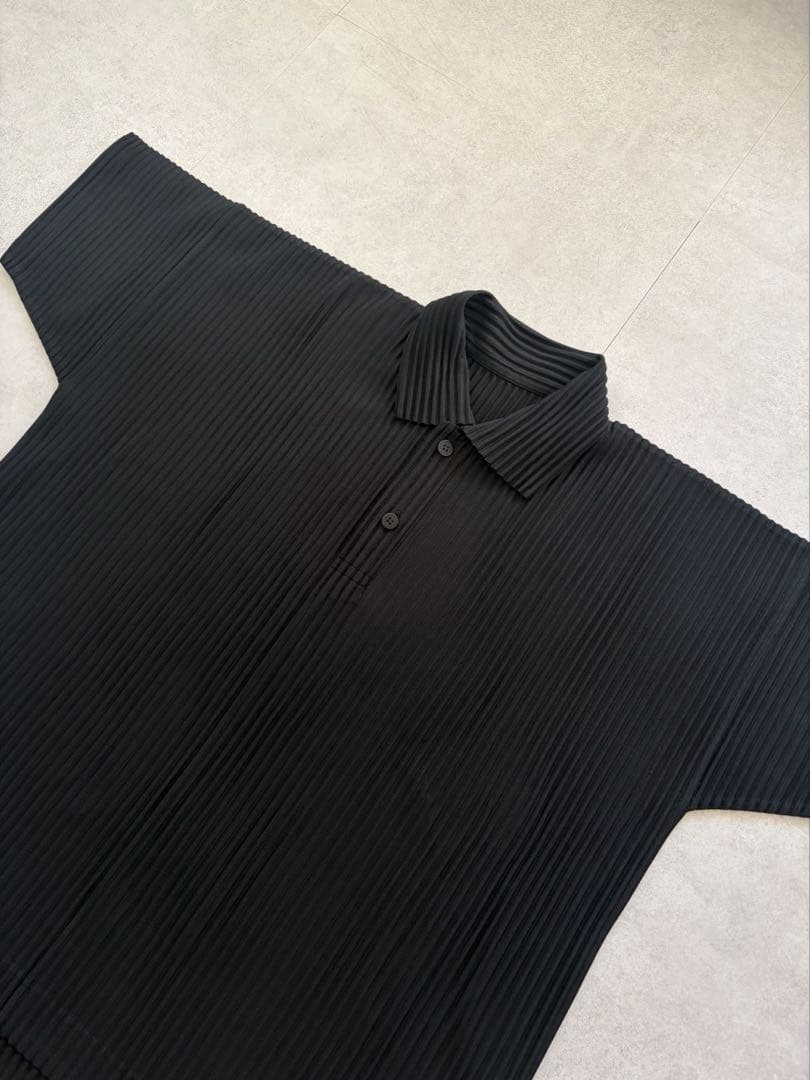 HOMME PLISSE ISSEY MIYAKE プリーツ ポロシャツ
