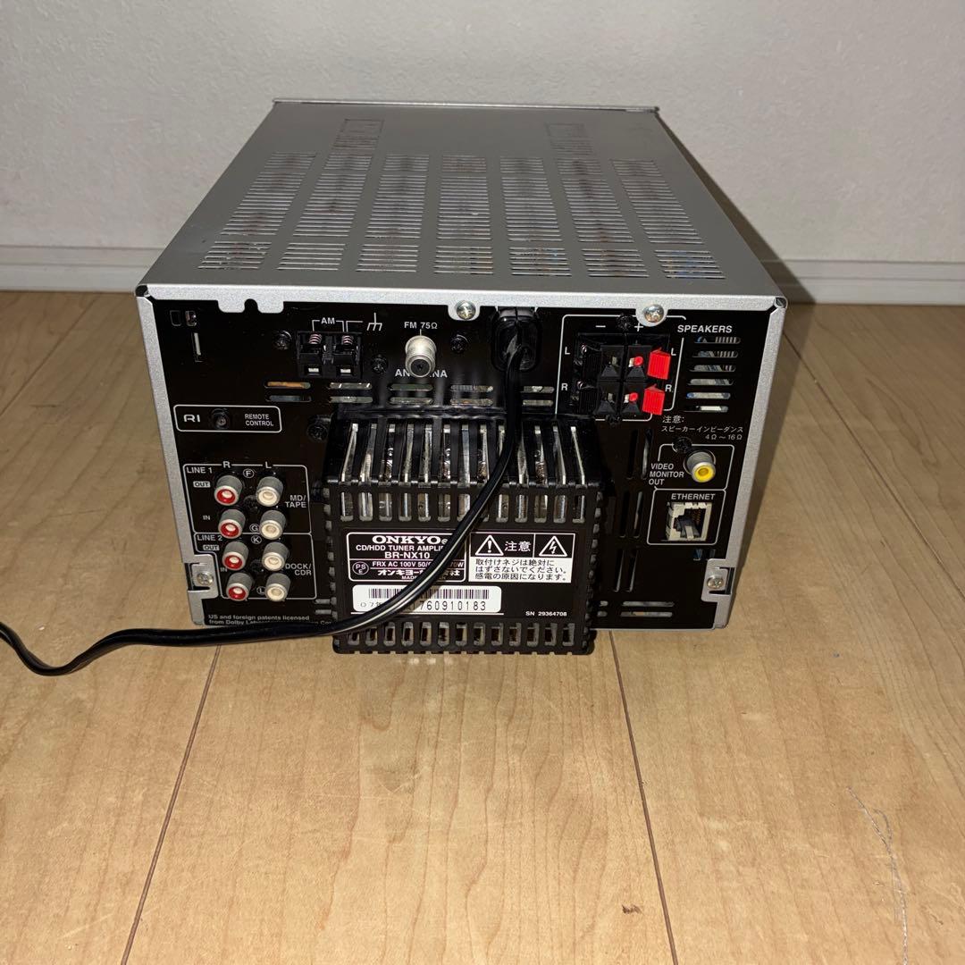 動作ok ONKYO BR-NX10 CD HDD ミニコンポ HDD80GB