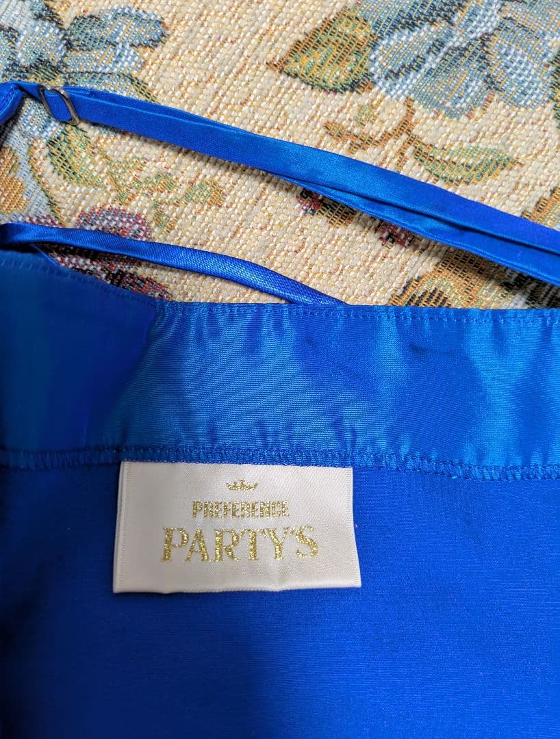 Preferences　Partys✨ブルー＆黒　レース✨ロングドレス