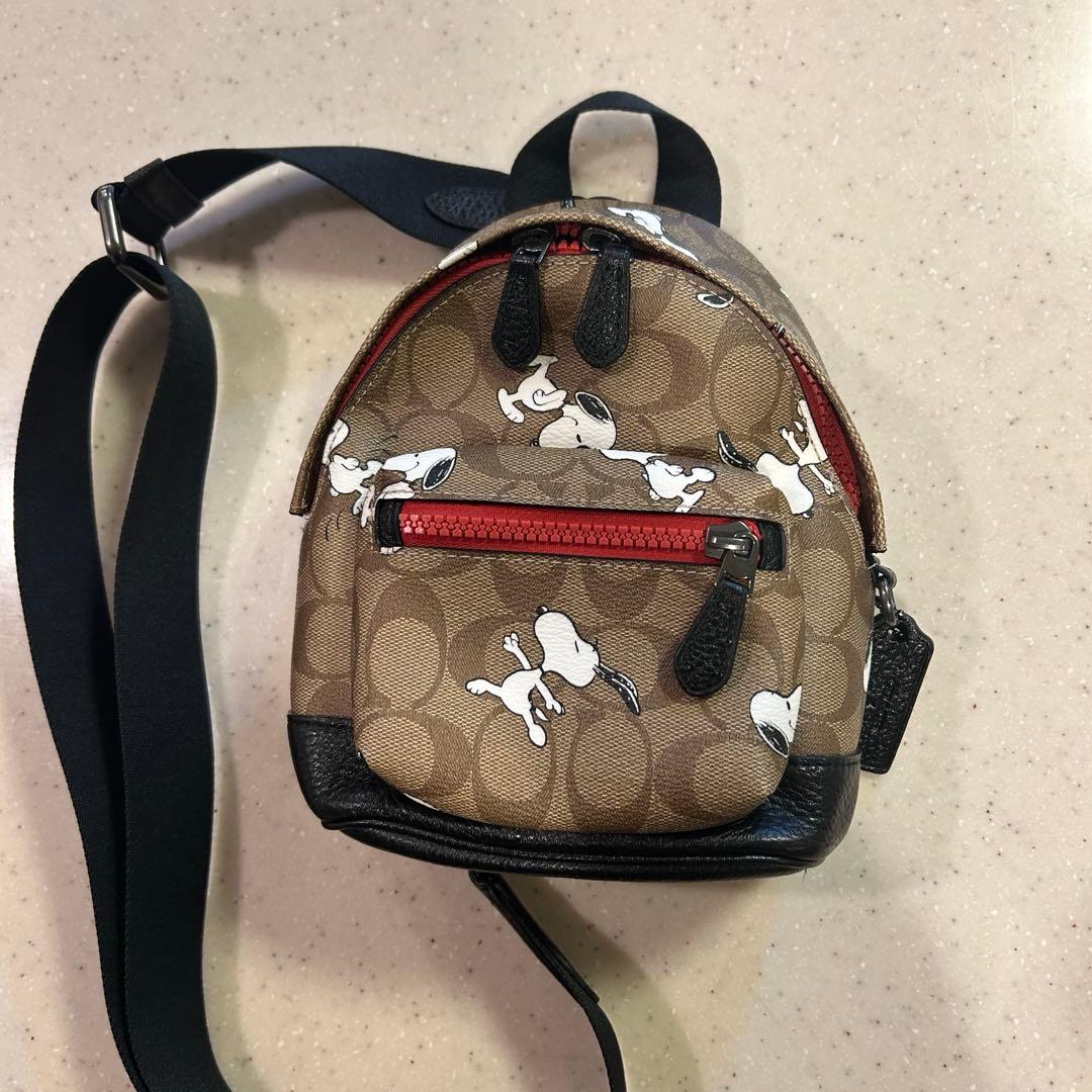 COACH × PEANUTS コーチ スヌーピー コラボ ボディバッグ