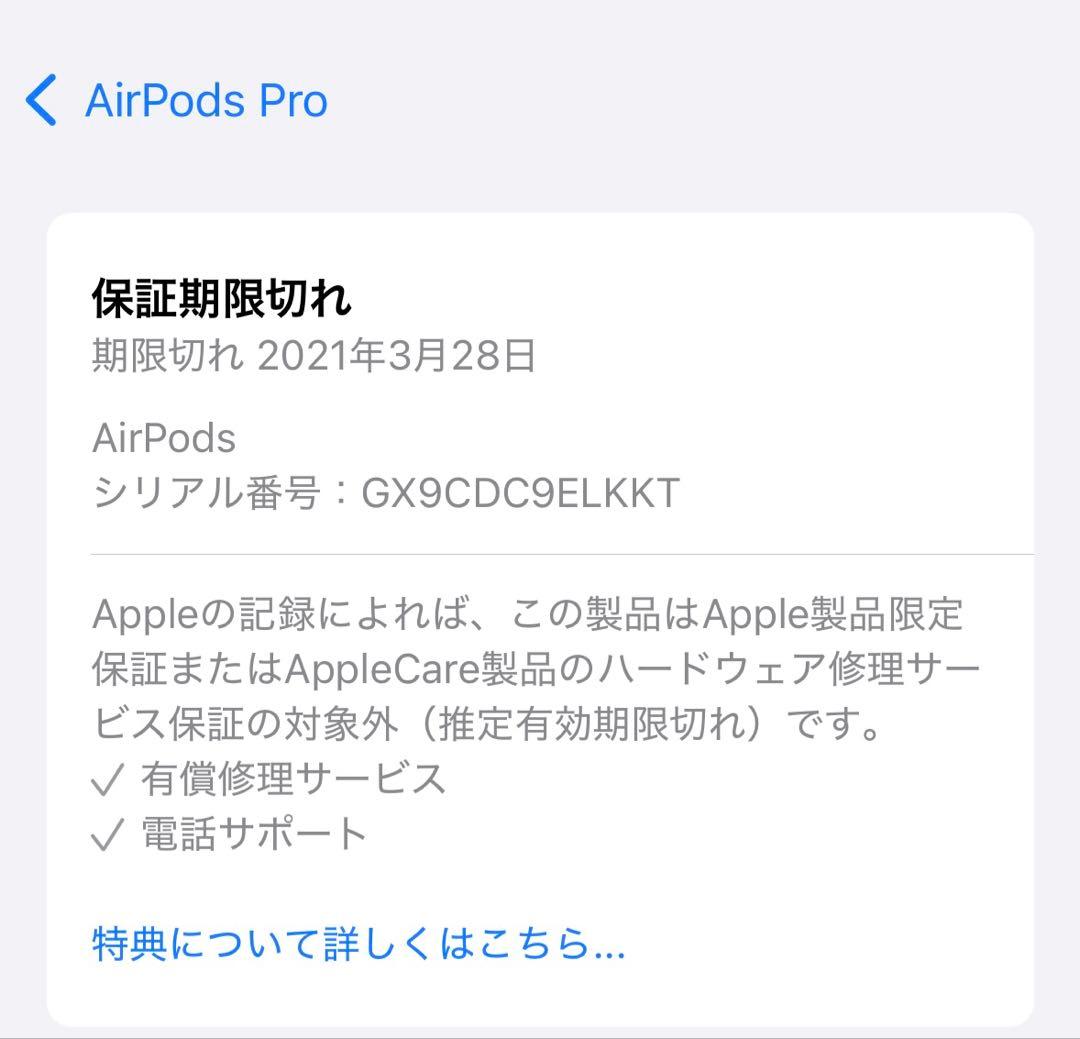 イヤホン AirPods Pro Apple