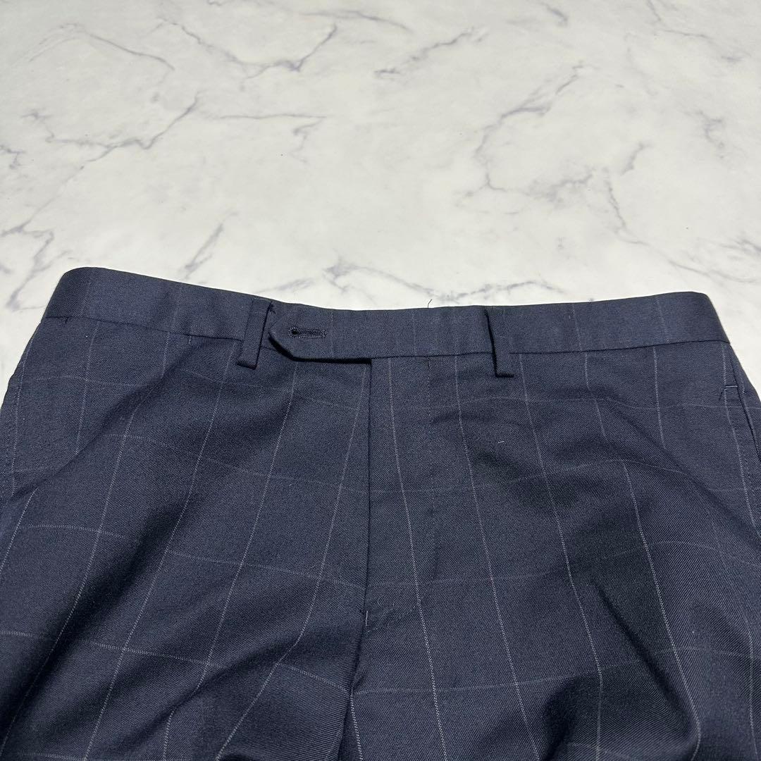 美品　ユナイテッドアローズ　セットアップスーツ　ネイビーチェック　サイズ46