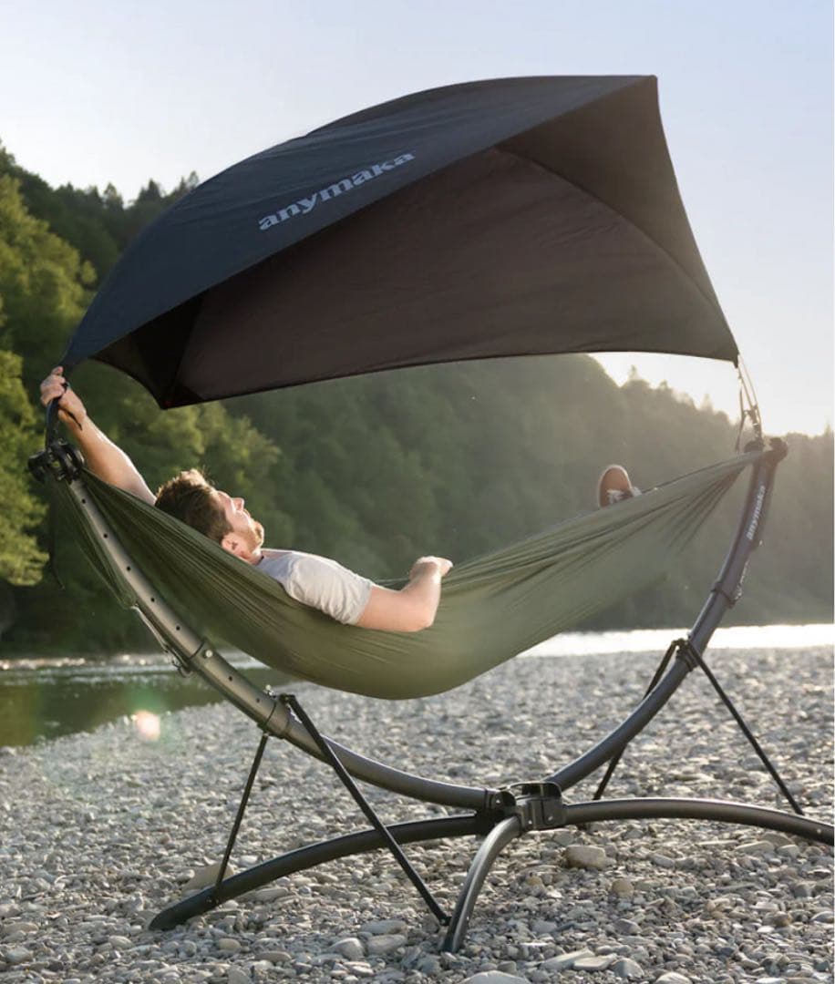 anymaka スタンド式ハンモック オリーブグリーン