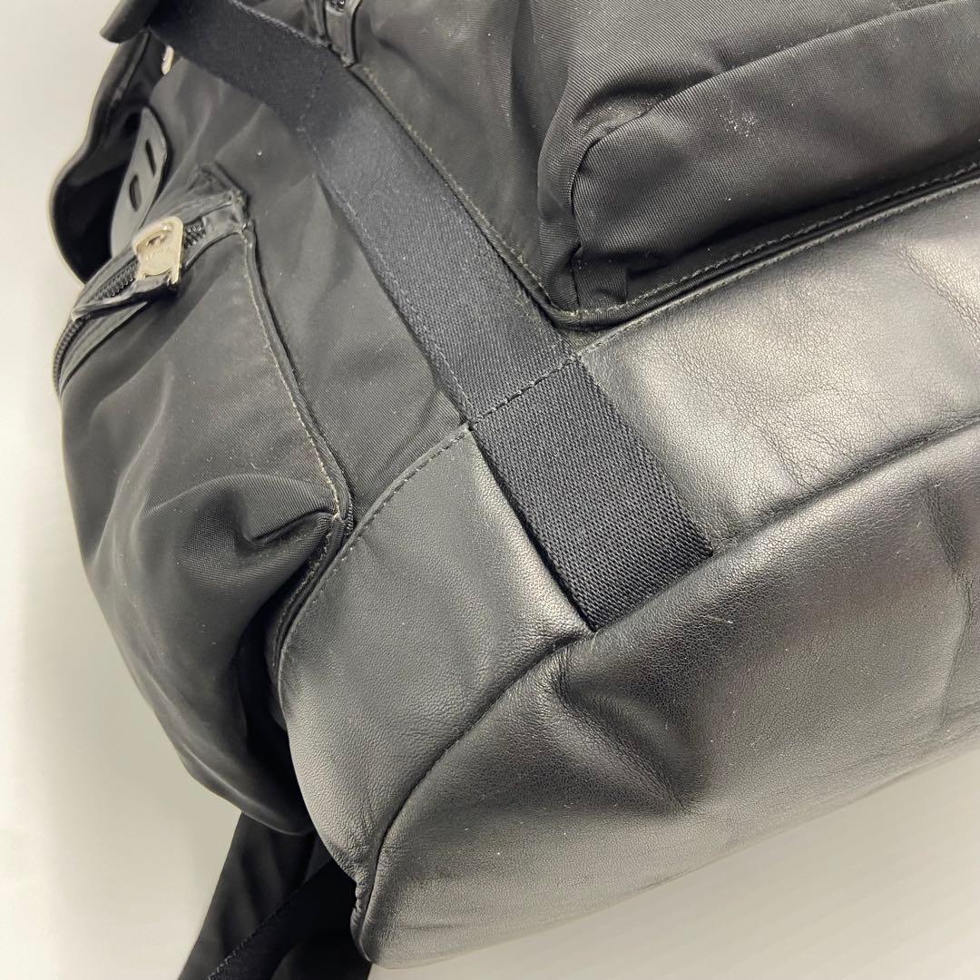 COACH コーチ バックパック ナイロン レザー ブラック F71884