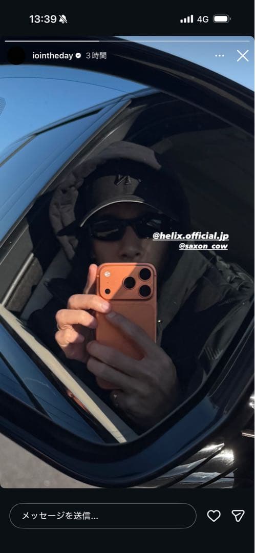 あ*様 最安価 helix LOGO SUNGLASSES BLACK io着用