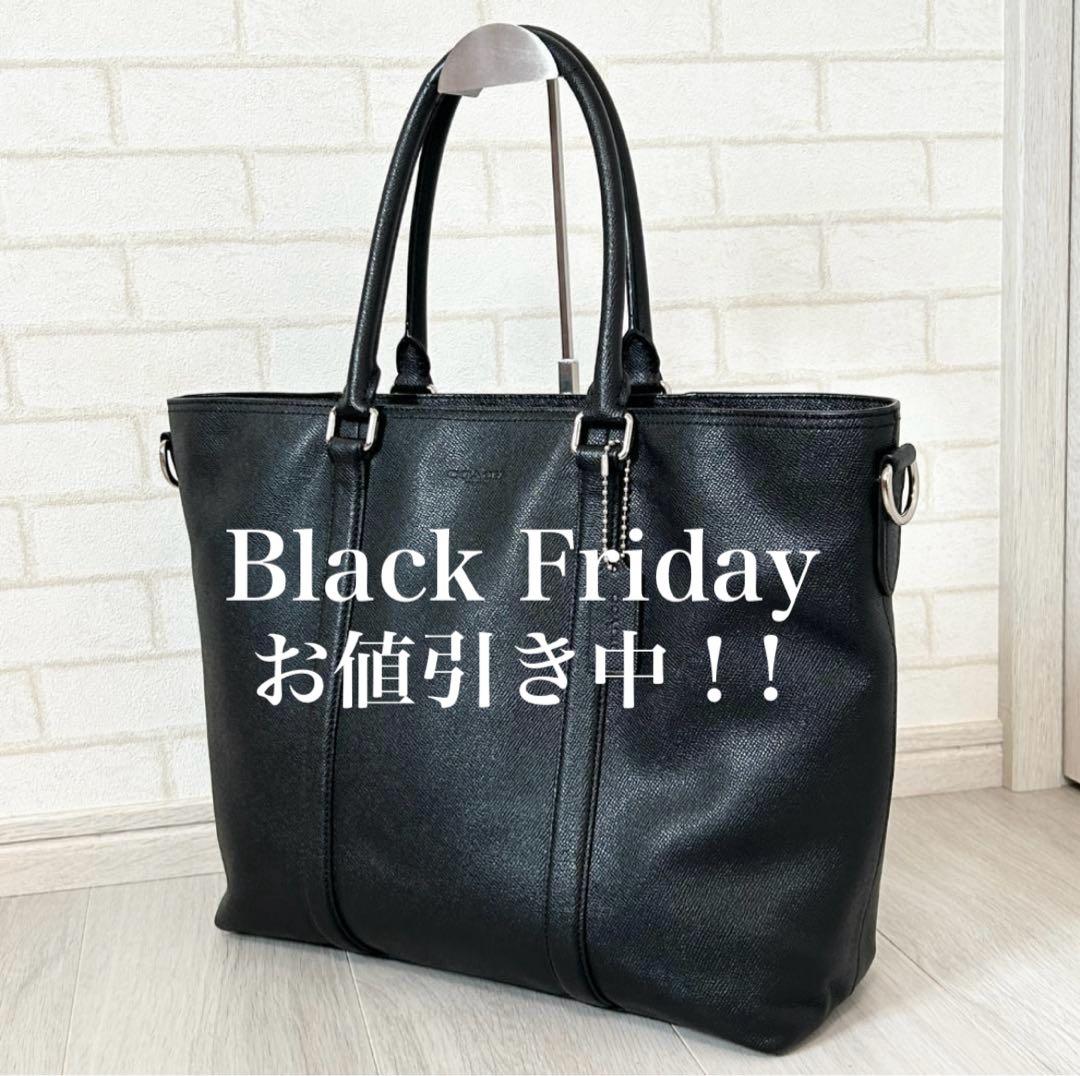 COACH コーチ メトロポリタン トートバッグ レザー ビジネス ブラック