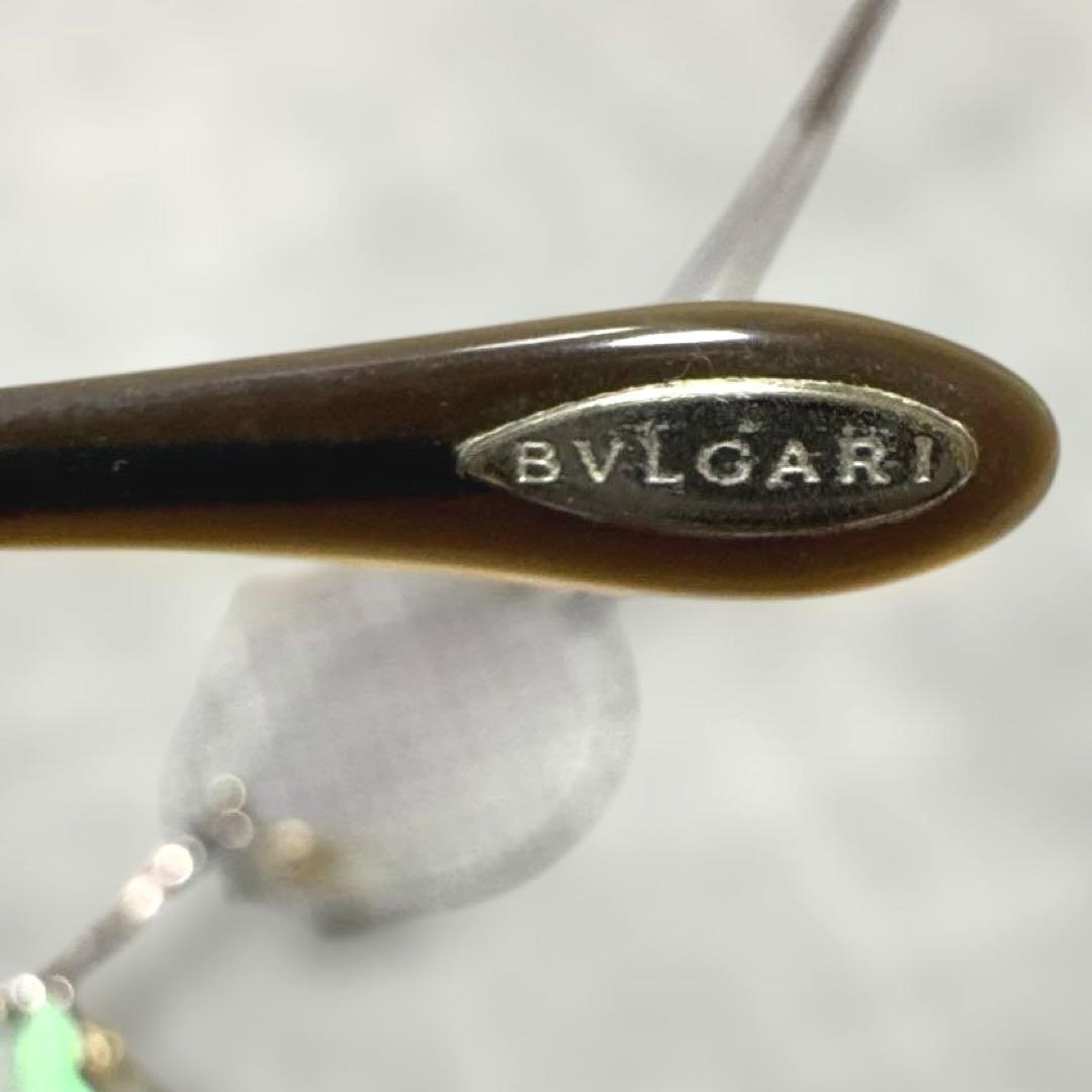 BVLGARIブルガリゴールドメタルフレームクリアレンズサングラス　レディース