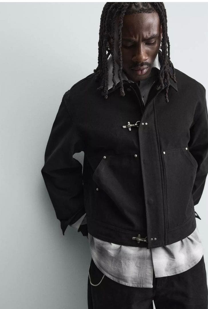 ZARAリラックスフィットトグルボタンジャケット/ファイヤーマンジャケット