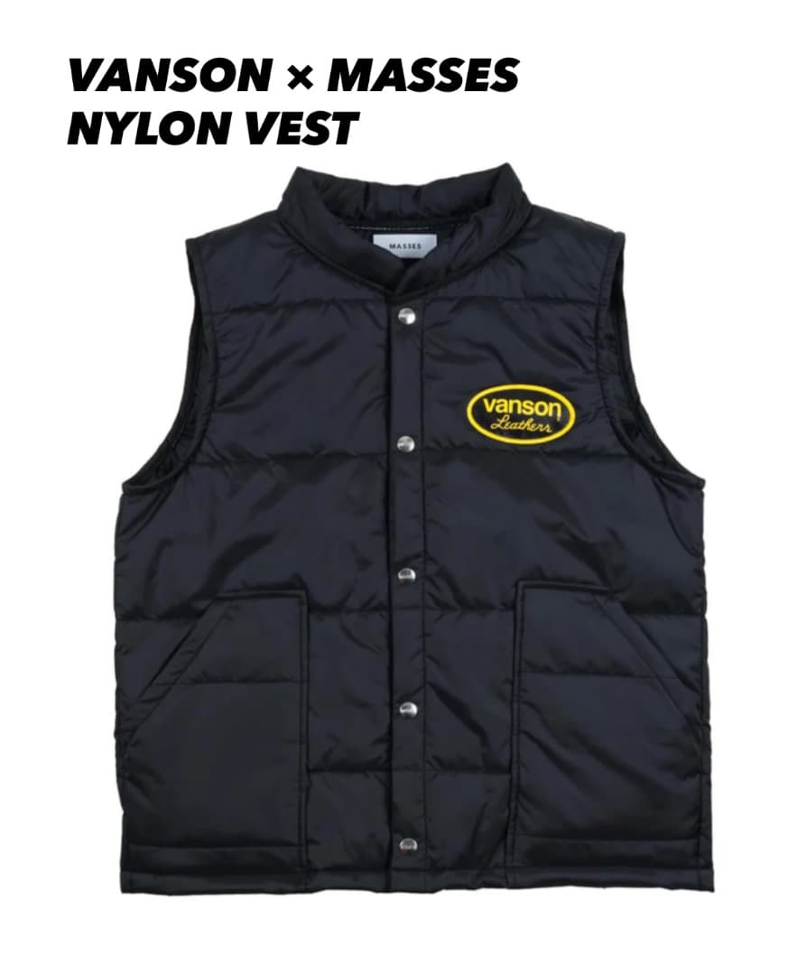 VANSON×MASSES NYLON VEST