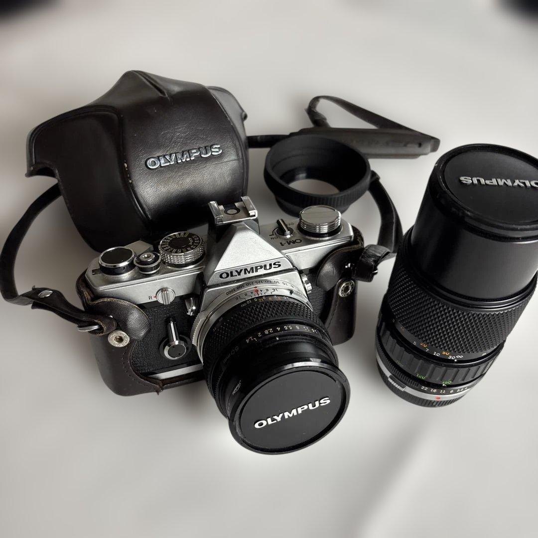 OLYMPUS OM-1 一眼レフカメラ50mmレンズ、望遠レンズ75-150㎜