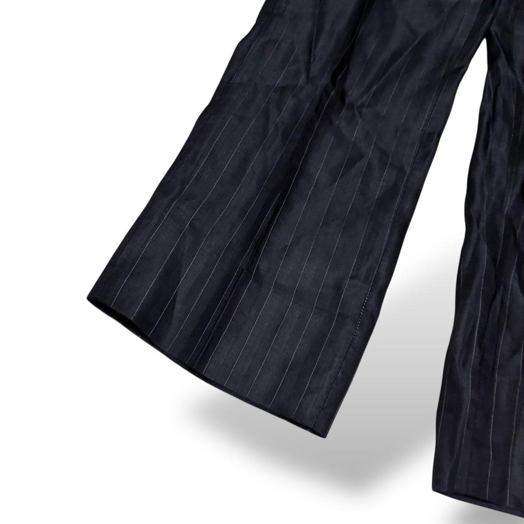 希少　ジョルジオアルマーニ　黒タグ　セットアップスーツ　ブラック　ストライプ