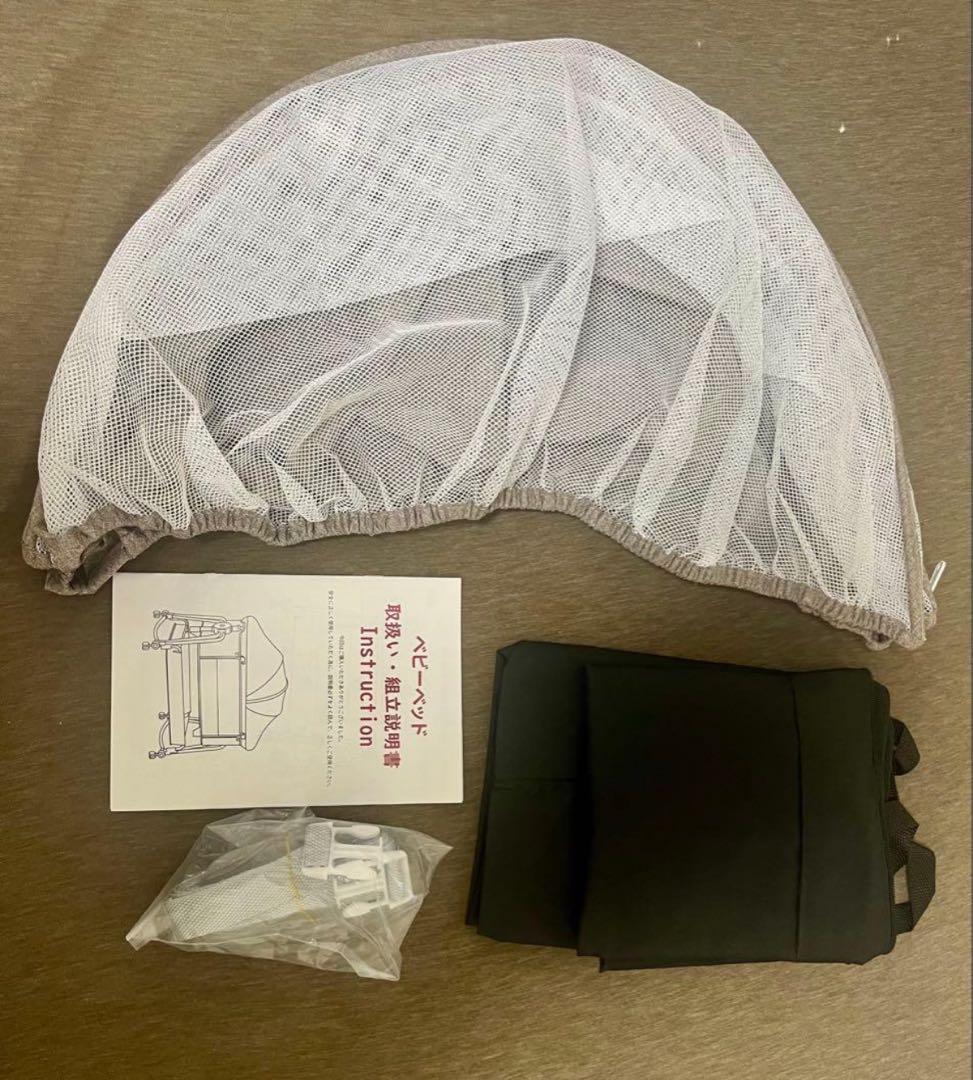 Kino Linpo 多機能ベビーベッド カーキ