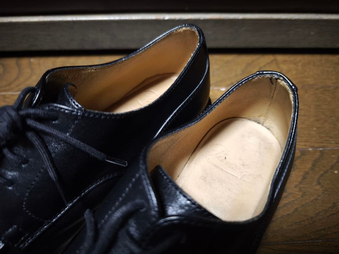 PARABOOT シャンボード　UK4ハーフ　ブラック　純正シューツリー・箱付き