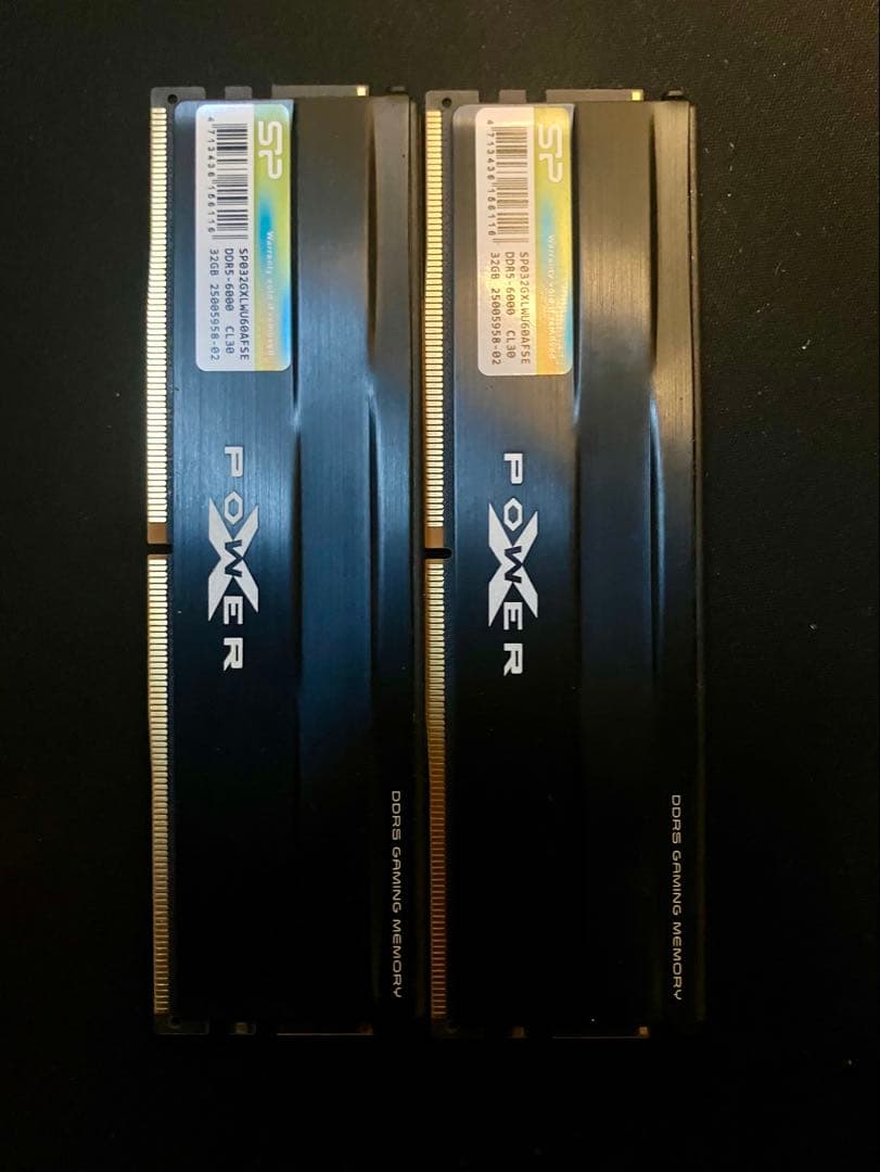 シリコンパワーDDR5 64GB (2x32GB) Zenith 6000MHz