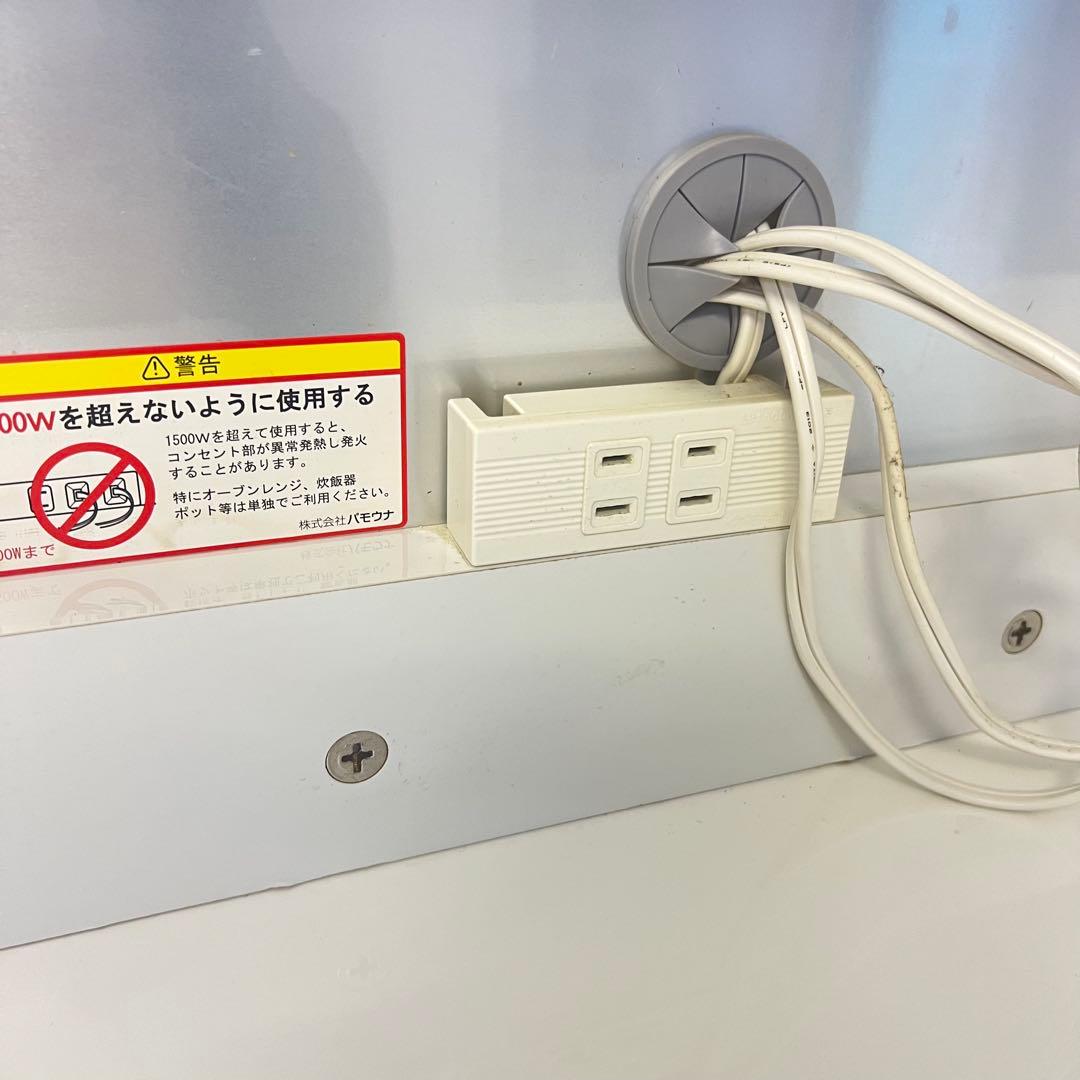 送料込み　パモウナ ホワイト　キッチンカウンター　食器棚