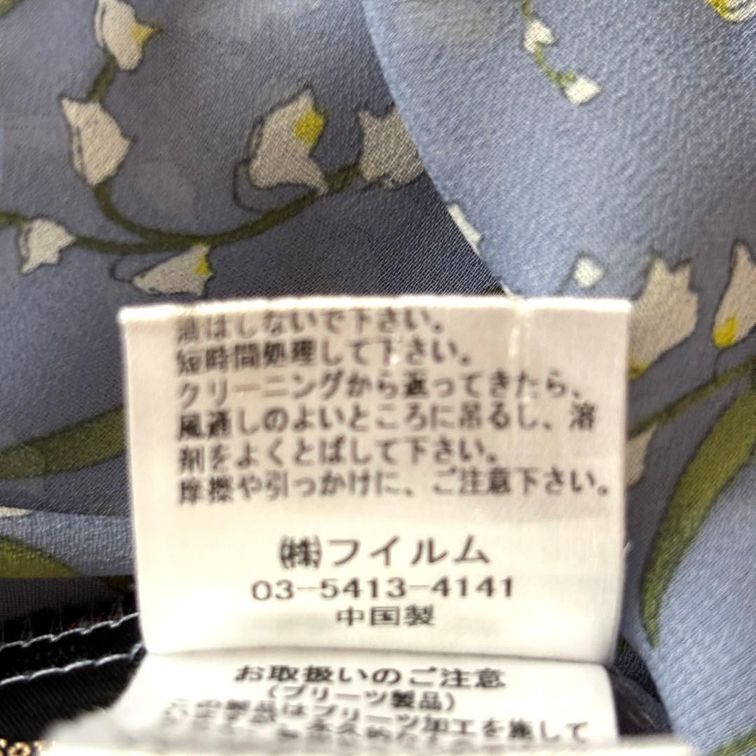 【未使用級】田中みな実着用　ソブ　スズラン柄　シフォンワンピース　プリーツ　36