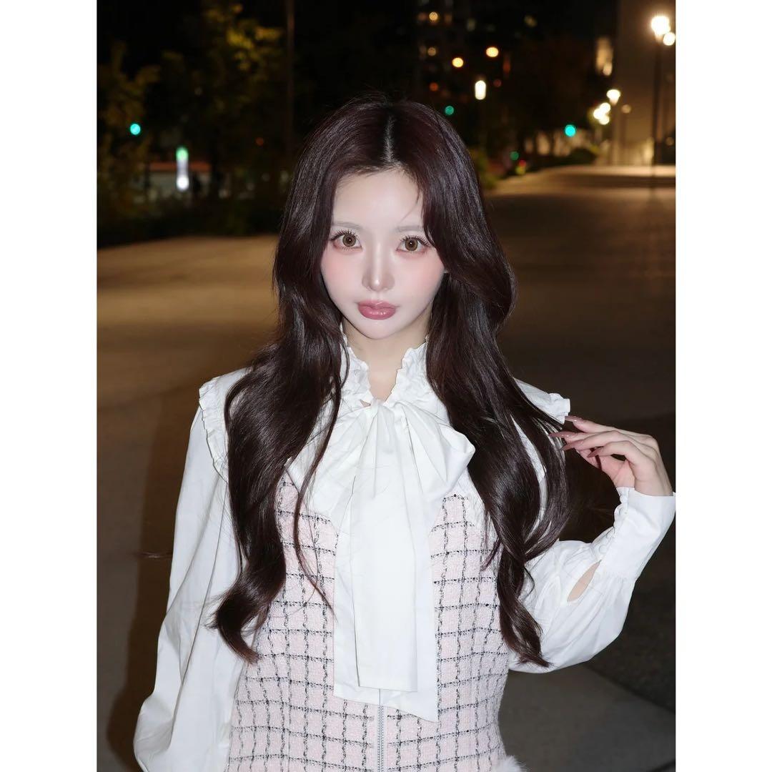 新品タグ付 ダーリッチ フロントファスナーツイードミニワンピース ベージュ