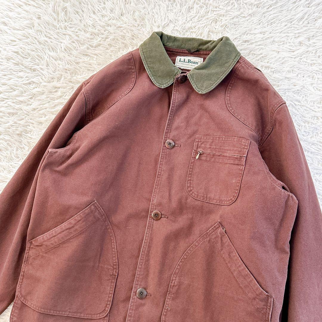 80s USA製　L.L.Bean フィールドコート　チェック　ライナー　L