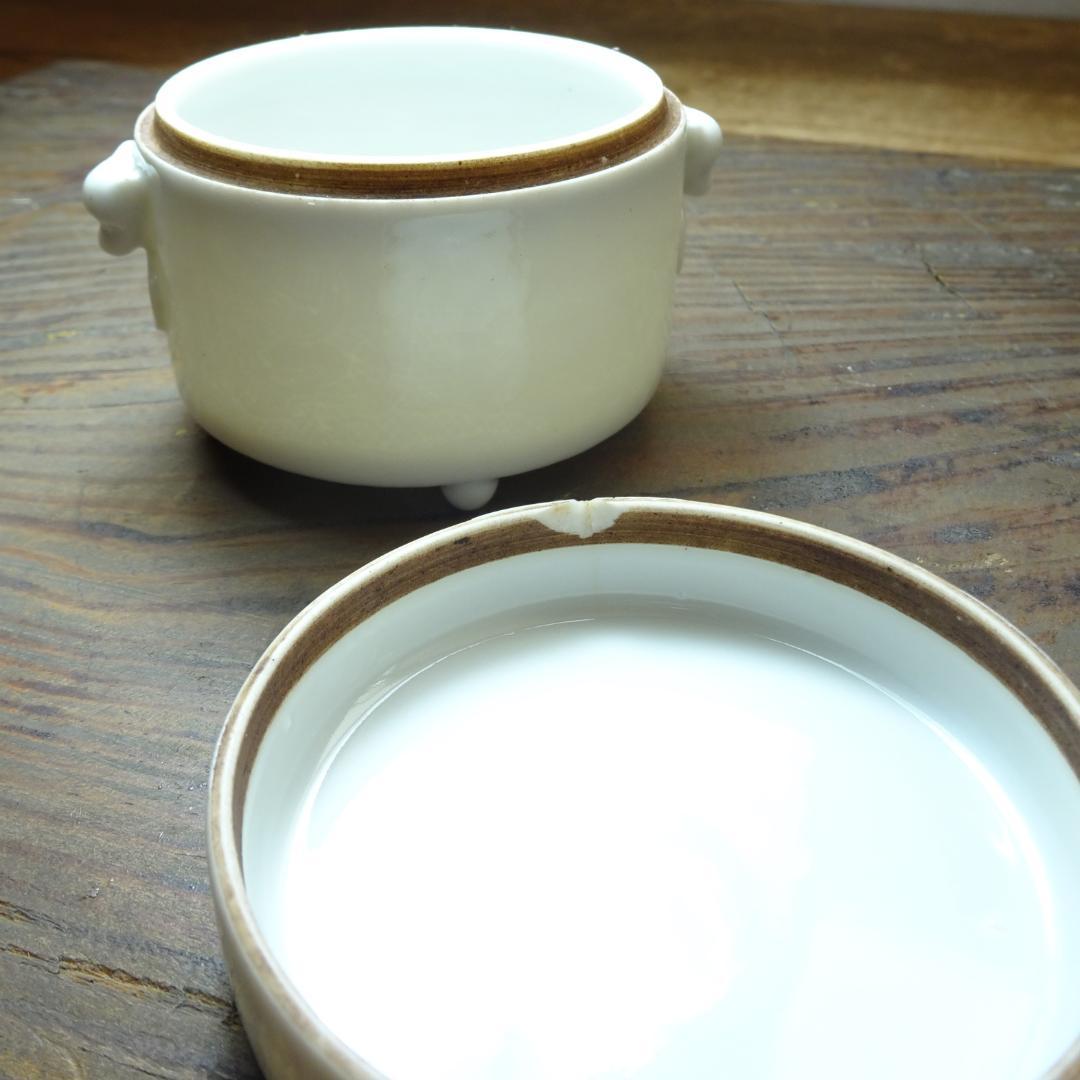 シ*マ様 香合　蓋に欠け有ります　永楽年製　龍模様　香炉　壺　オブジェ　唐物