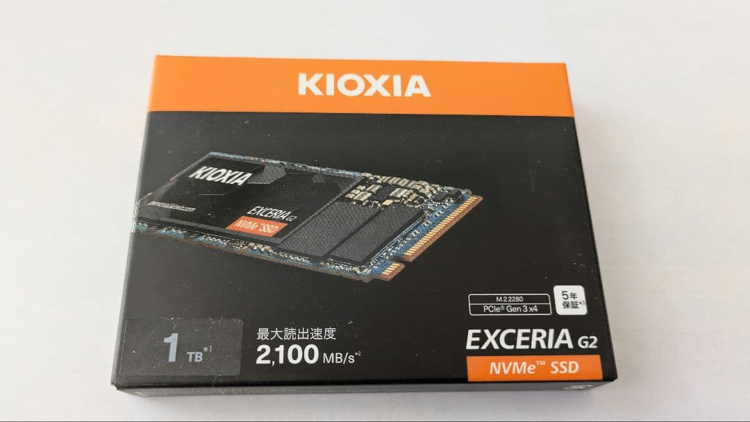 KIOXIA EXCERIA G2 1TB NVMe SSD　【動作確認済み】