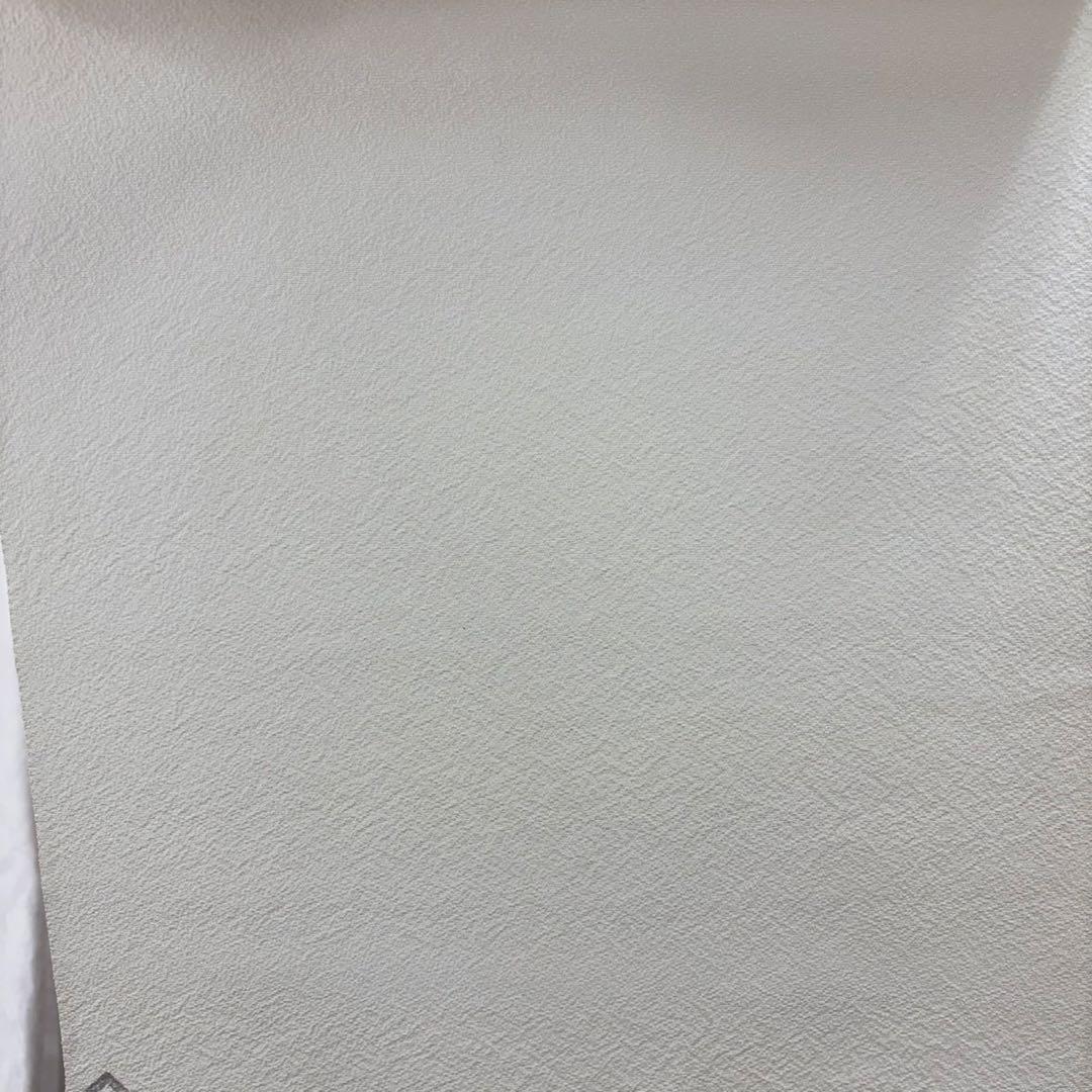 松寿縮緬　浜ちりめん織　12m 白地反物　未使用極美品