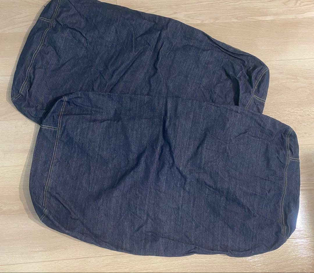 パンダ　無印良品綿ソファ本体ワイドアームダウン2.5シーター用カバー