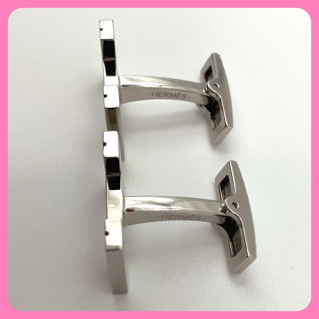 エルメス HERMES カフリンクス H・オ・カレ カフス シルバー
