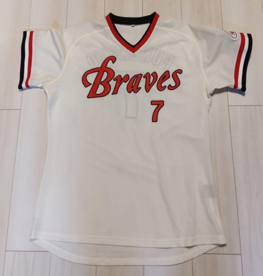 阪急ブレーブス　復刻ホームユニフォーム　7　福本豊