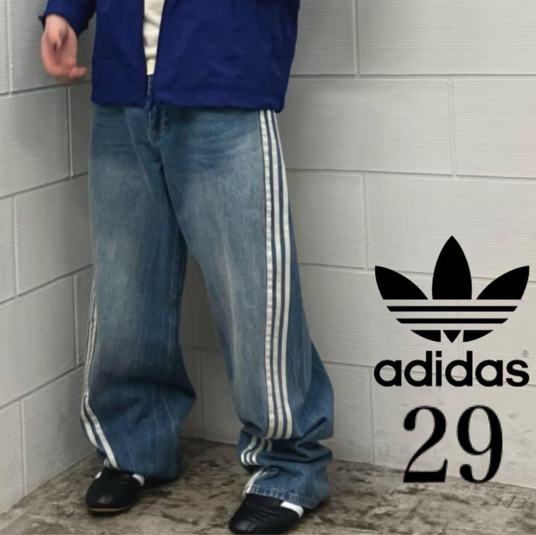 29新品】Adileniumシーズン3 ルーズフィット デニムパンツ インディゴ