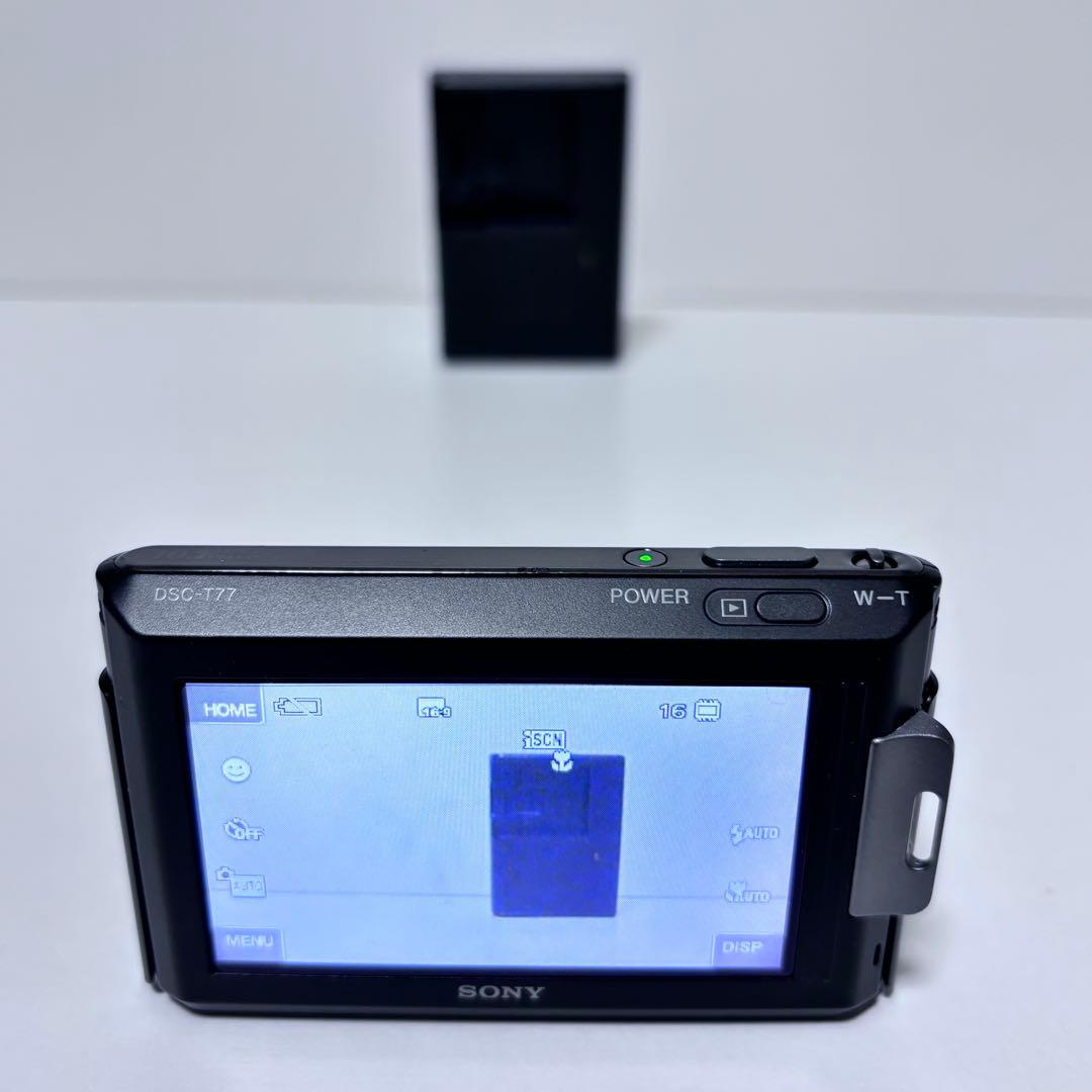 SONY Cyber-shot DSC-T77 デジタルカメラ　デジカメ　黒