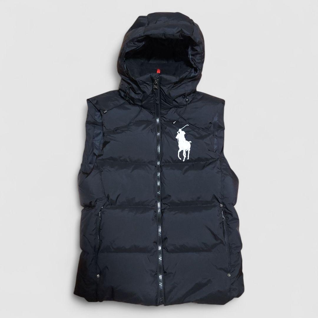 Polo Ralph Lauren ダウンベスト ビッグポニー 黒 Sサイズ