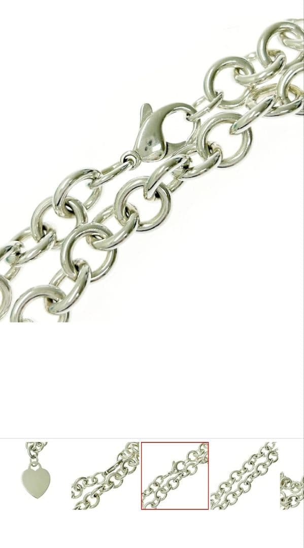 Tiffany & Co. シルバー ハートタグ ネックレス