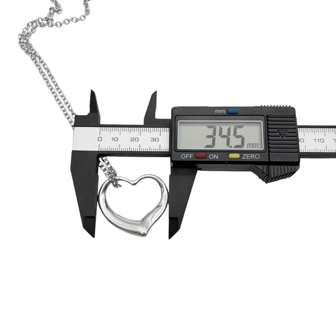 美品◎ 特大サイズ◎ ティファニー オープンハート XL ネックレス シルバー