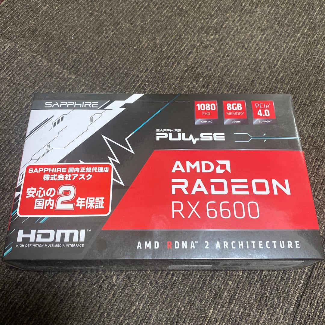 未使用新品　SAPPHIRE PULSE AMD RADEON RX6600