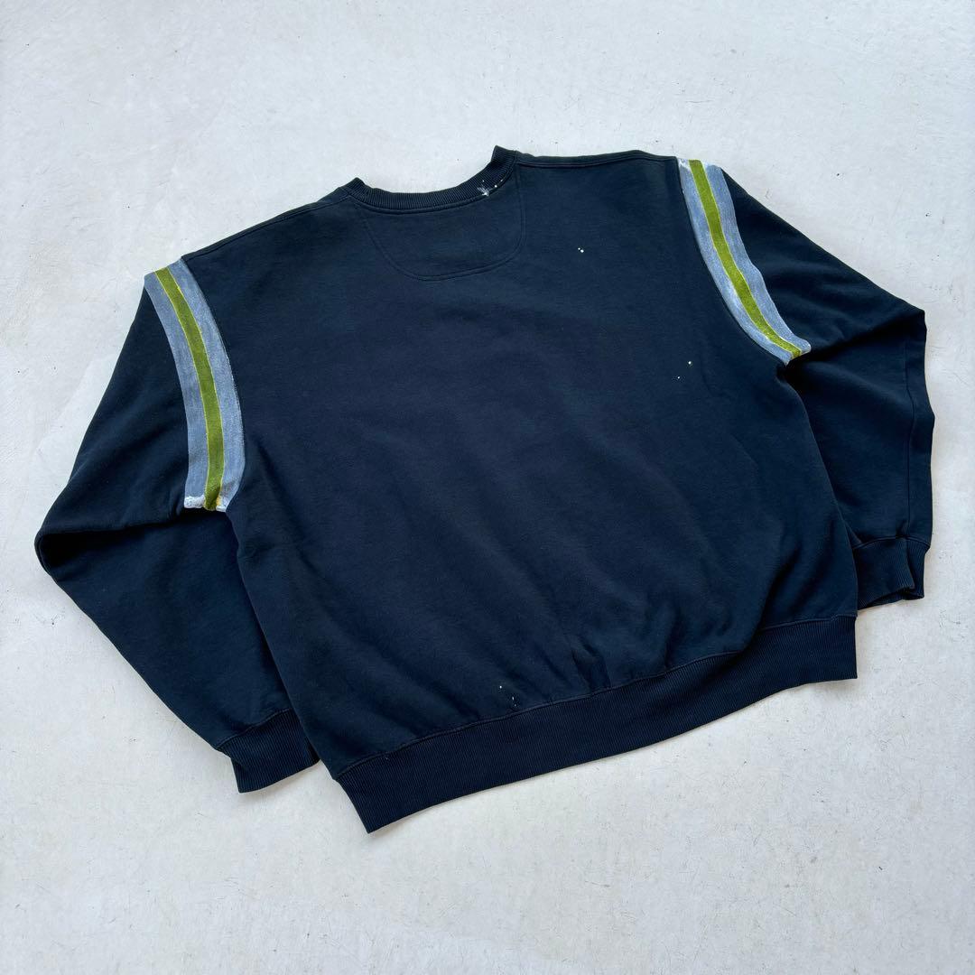 チャンピオン ペイント加工 スウェット ナンバリング 黒 ブラック 常田大希