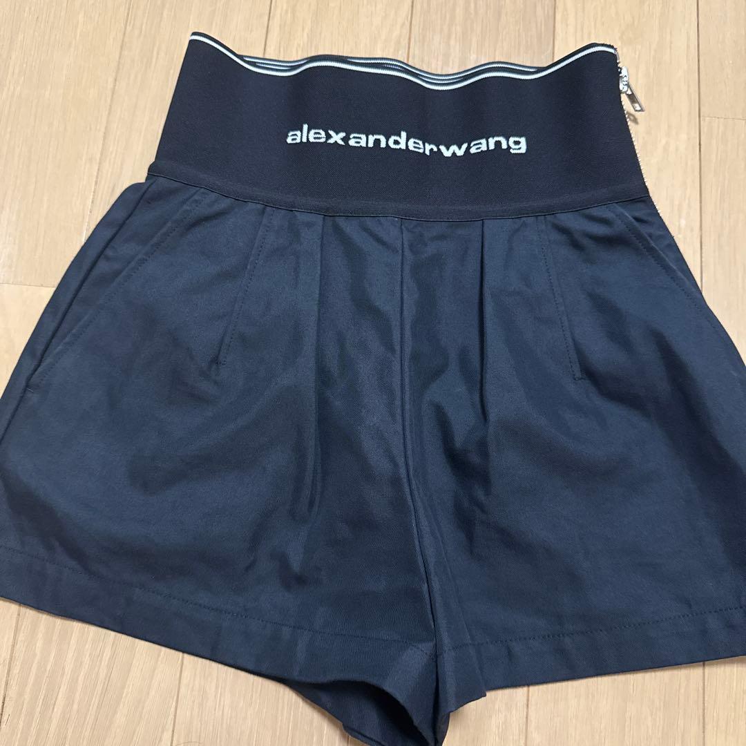 アレキサンダーワン　サファリショーツ　ショートパンツ　ブラック　黒　0