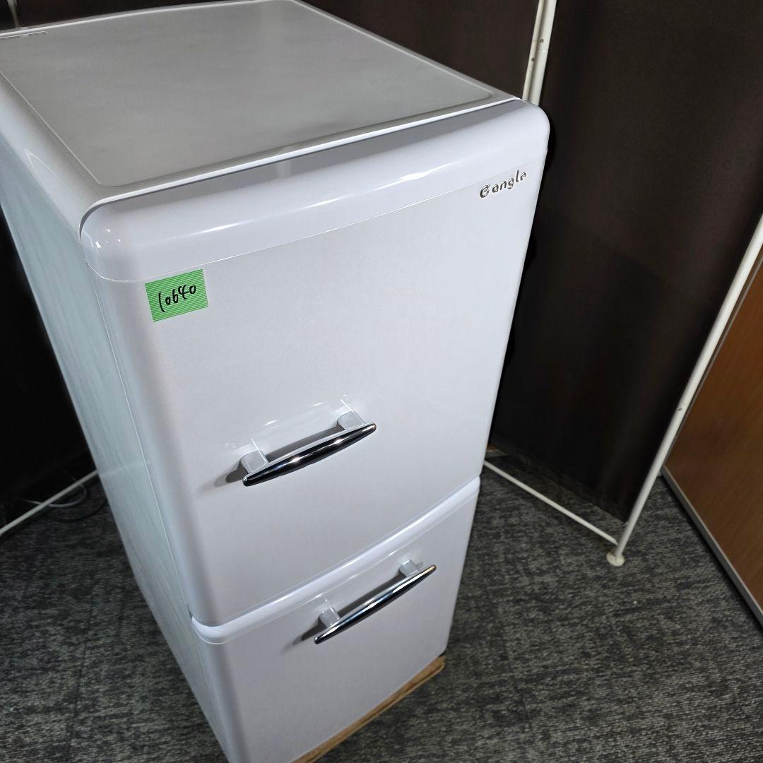 10640送料無料！2024年製！レトロデザイン！eangle 2ドア 冷蔵庫