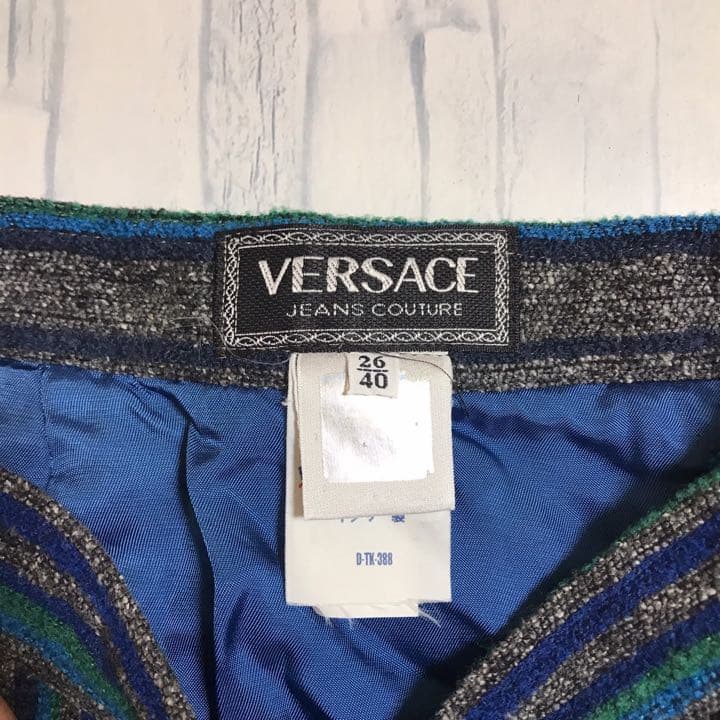 イタリア製 VERSACE ヴェルサーチ マルチカラー セットアップ スーツ