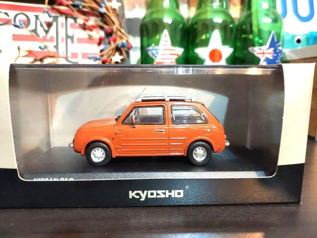 京商ミニカー日産PAO　パオ　パイクカー　テラコッタオレンジ