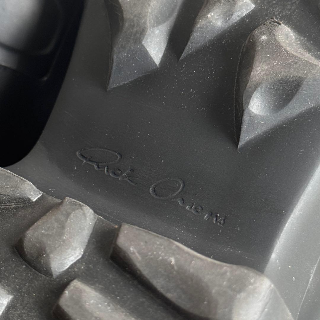 美品 rick owens MEGA TRACTOR SANDAL ブラック