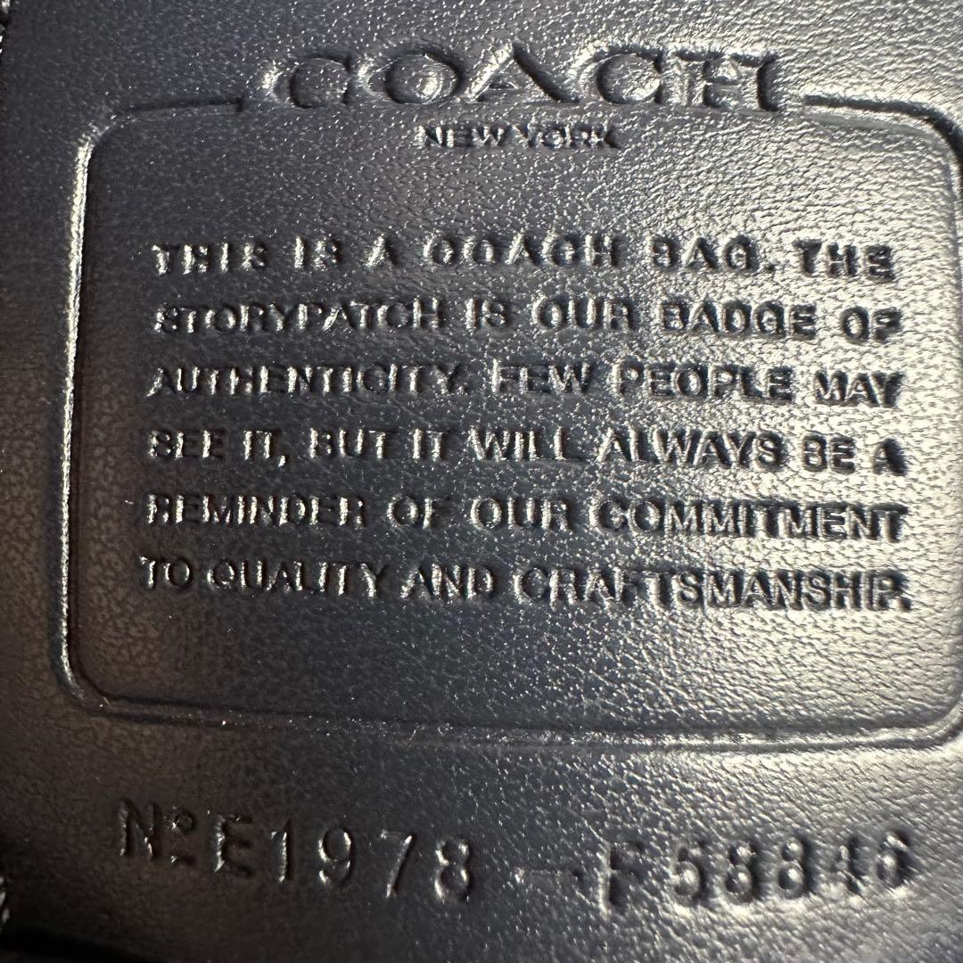 ⭐美品⭐COACH ネイビー レザートートバッグ　a4 収納 大容量 リクルート