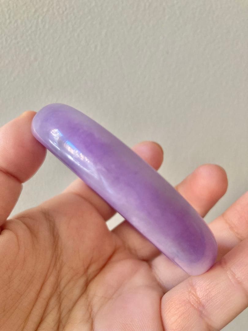 紫翡翠　バングル　ラベンダー　天然石／上品⭐︎美しい紫色　高貴な色⭐︎