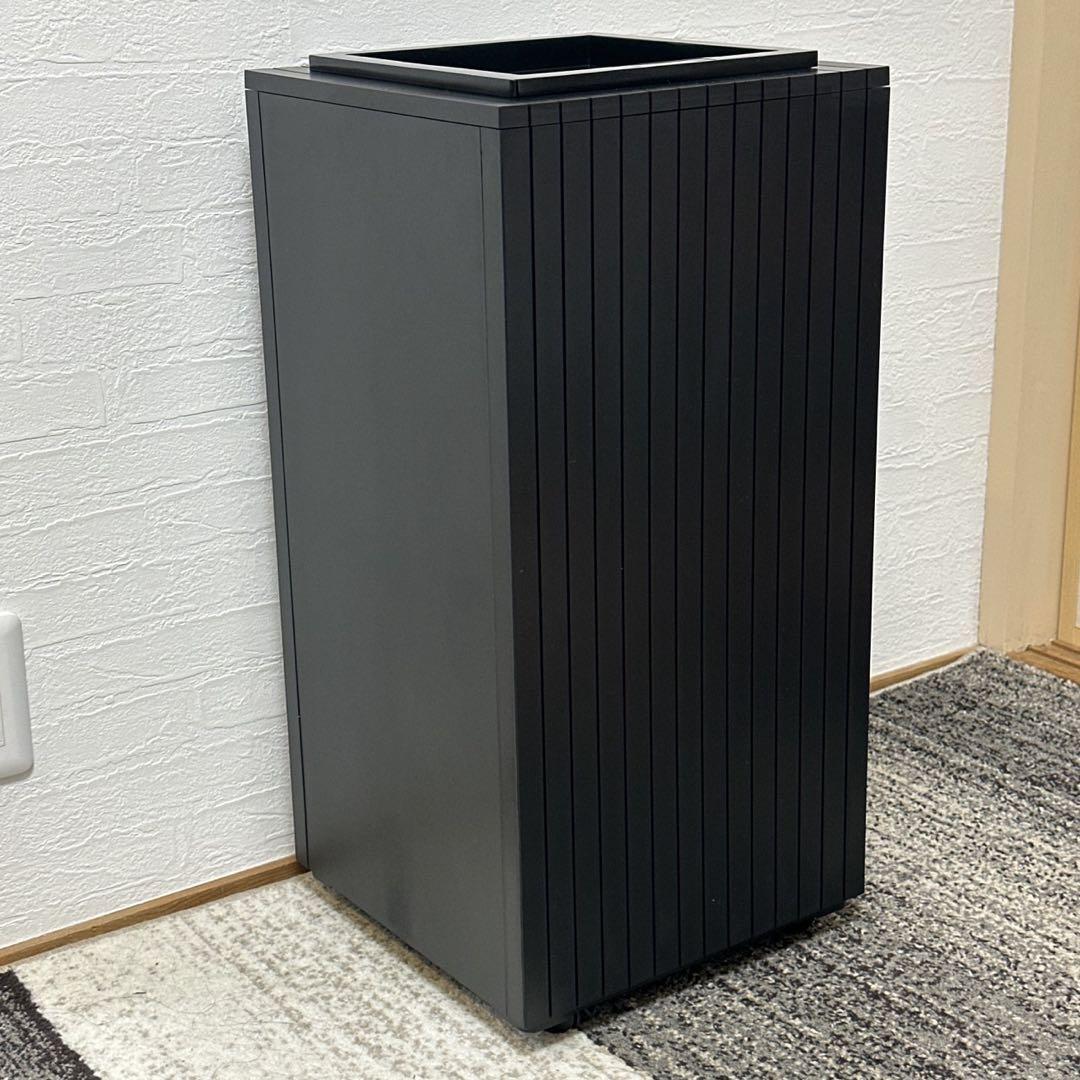 自動ゴミ箱　ZitA SQUARE（ジータスクエア）ブラック　キャスター付き