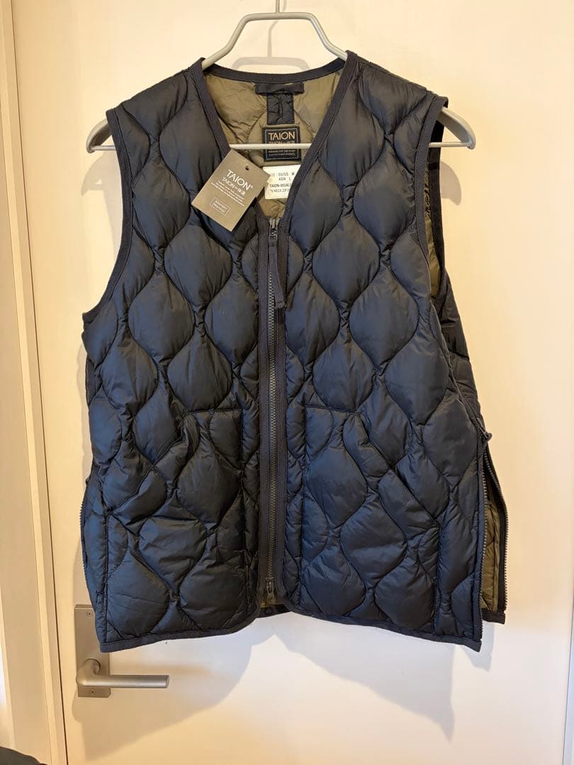 タイオン　taion ダウン　ベスト　ミリタリーライン