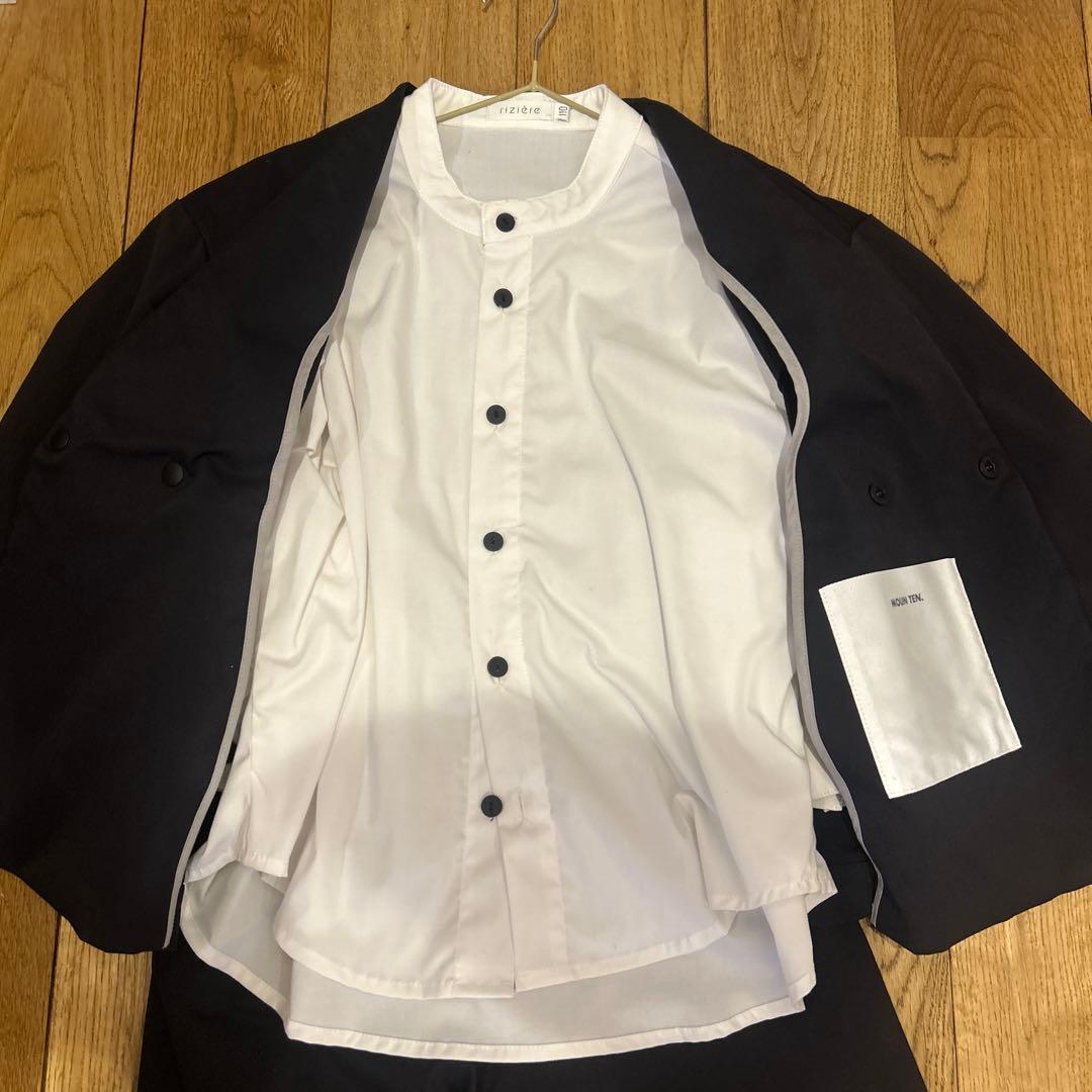 MOUN TEN. ブラック セットアップ 125 ジャケット入学卒園