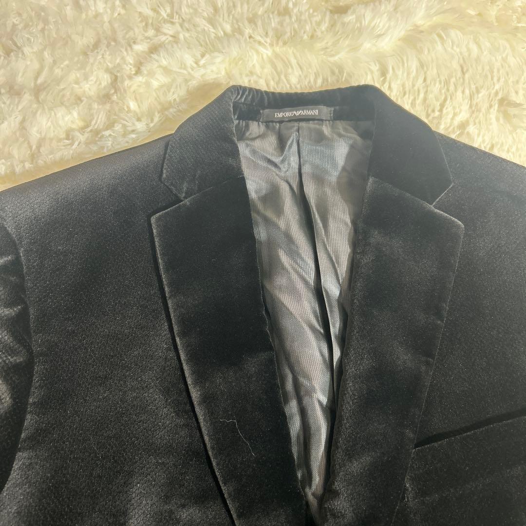【極美品】エンポリオアルマーニ ベロア　テーラード M LINE 50