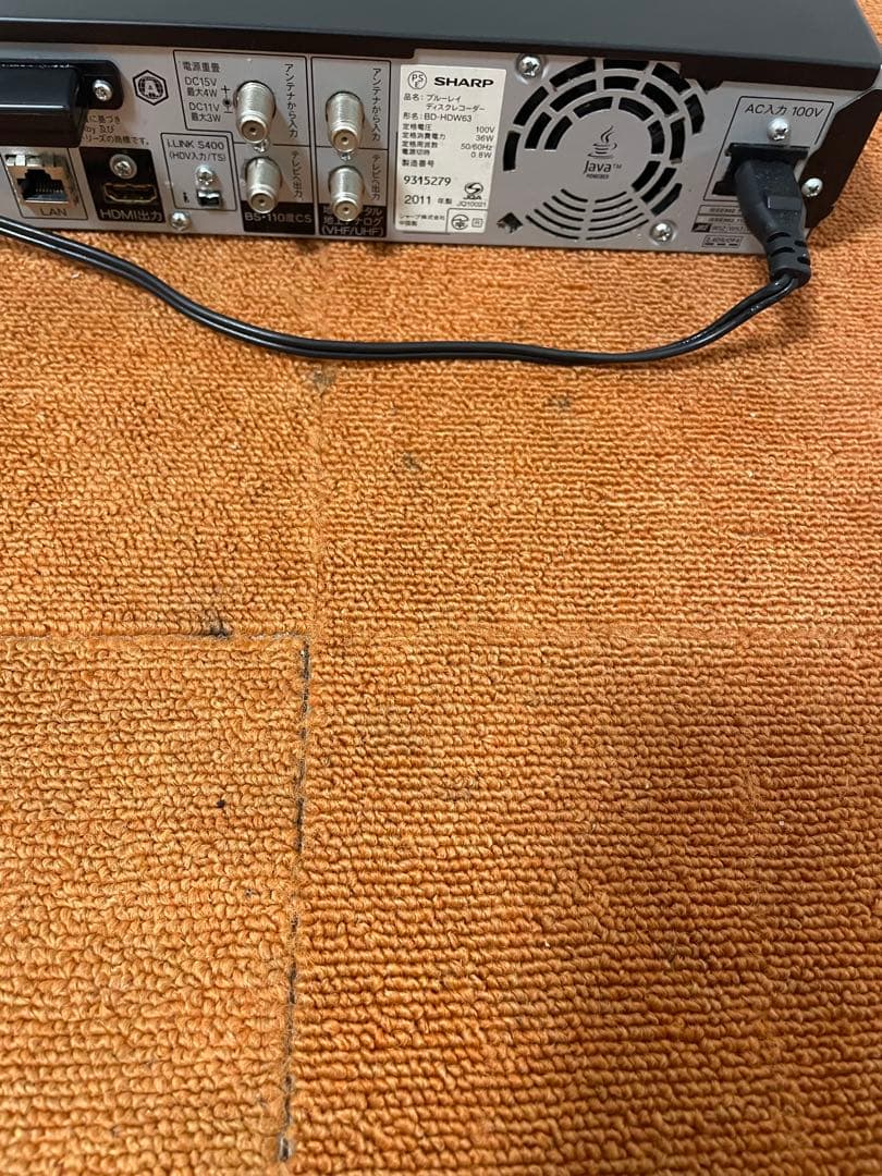 SHARP ブルーレイディスクレコーダー ブルーレイレコーダー Wチューナー