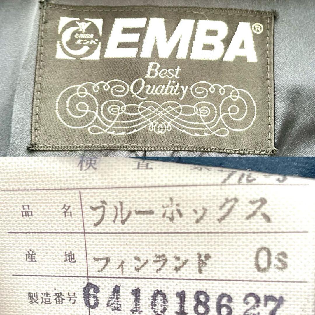 肉厚◎/総丈83 希少カラー ブルー フォックス ファーコート 毛皮 L エンバ