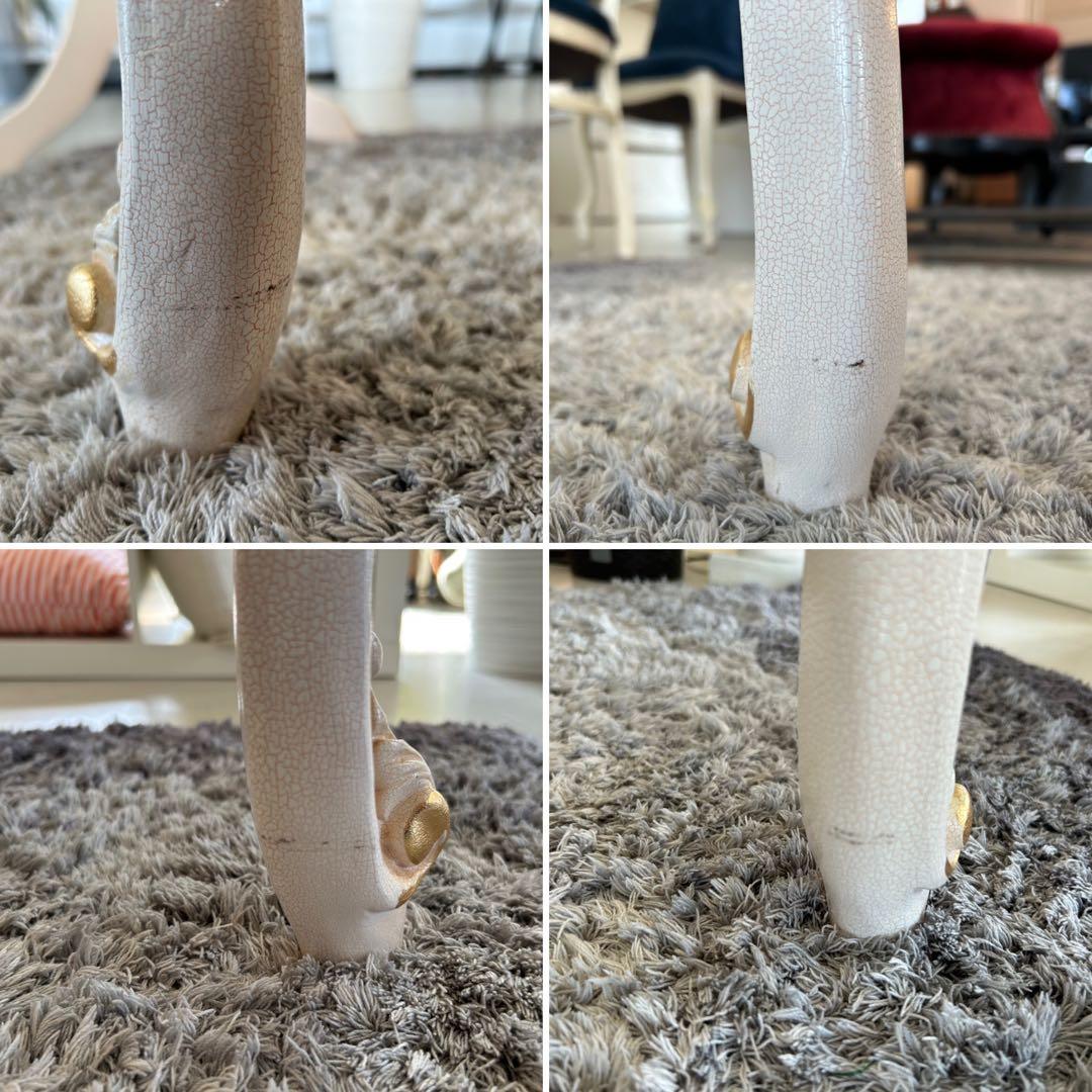 ロココ調　エレガントな猫足コンソールテーブル